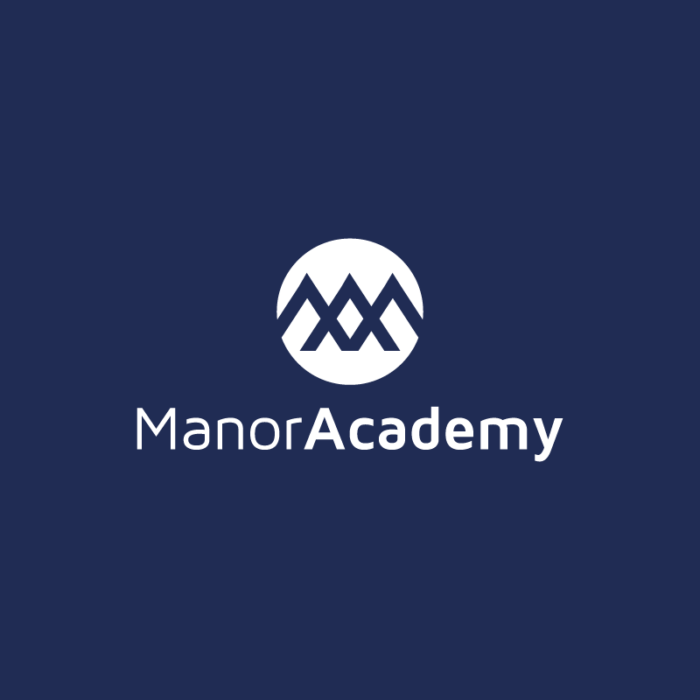 Manor Academy branding for school