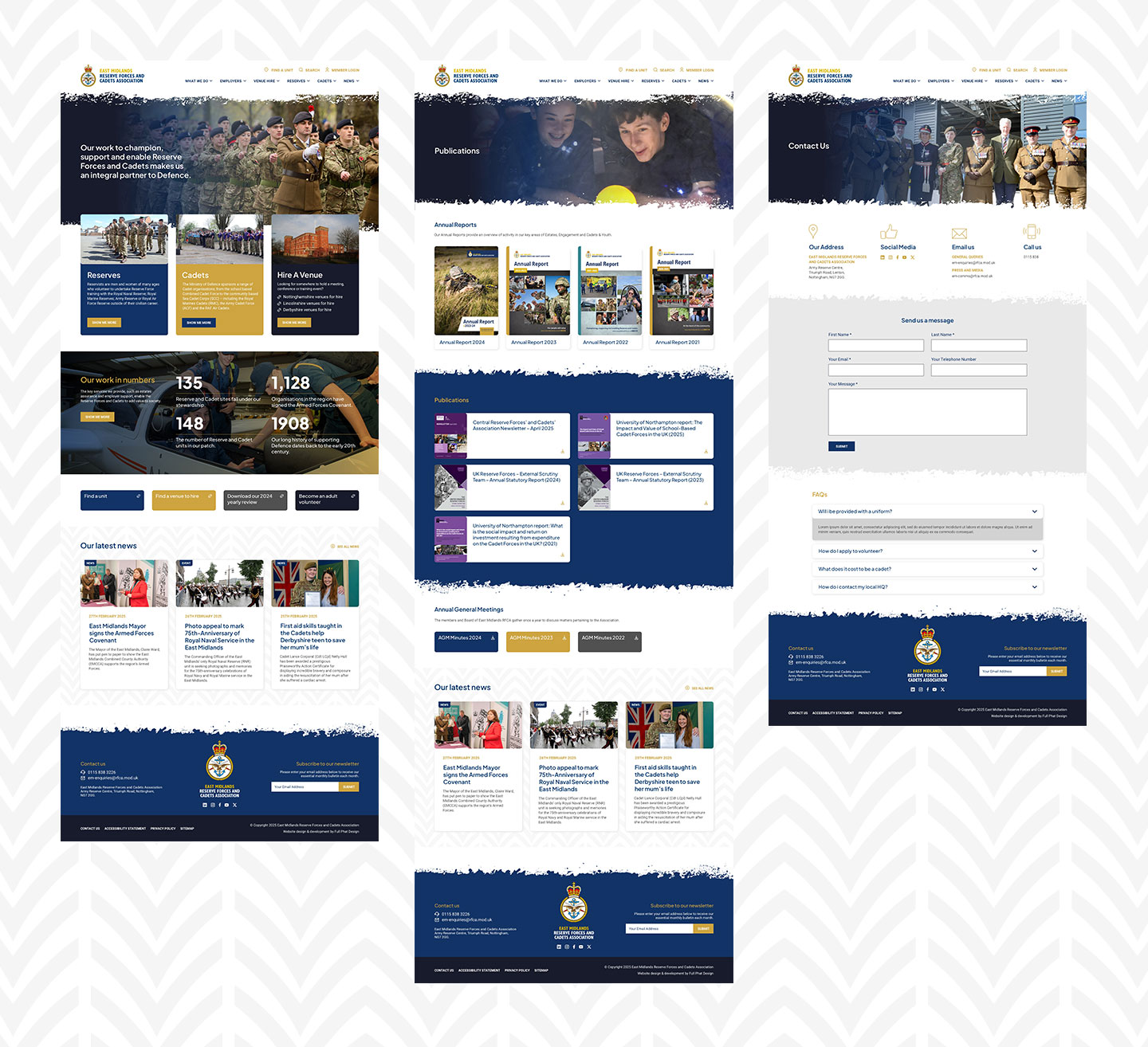 Website Design - East Midlands RFCA