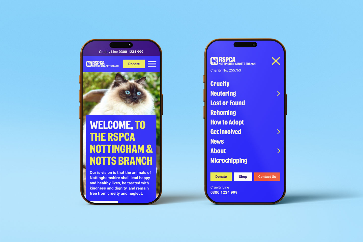 RSPCA Mobile UI Design